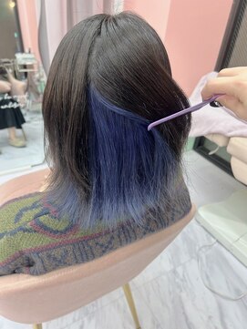 ディスイズ(thisis) 【thisis】ブルーインナーデザイン/韓国風/レイヤーカット