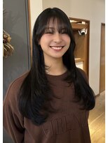 スイート ヘアデザイン(Suite HAIR DESIGN)&nbsp;韓国風ロングレイヤー×顔まわりカット