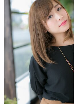 ヘアーショップ エヌアンドエー 越谷店(hair shop N&A) 鎖骨ミディアム×サラツヤストレート