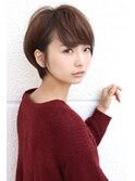 30代、40代人気 お手入れ簡単ニュアンスショートボブ