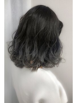 ルノン フィージュ(LUNON fieju) 【LUNON fieju】グラデーション×シルバーグレー