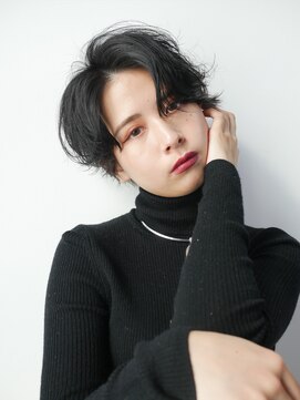 ビーハイブ 一番町店 アヴェダ(BEHIVE) 大人かわいい外国人風☆ニュアンスパーマショートボブ