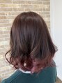 ラッシュヘアー(Rush hair)&nbsp;エアリーボブにチョコレートカラーのベースと赤味の毛先を♪♪