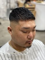 バーバーエレン 中野新橋店(BARBER ellen) サイドグラデーション/スリークショート/かき上げ/中野新橋