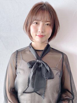 アイティー バイ アルバム 中野店(IT by ALBUM) ナチュラルショート_マロンベージュAラインボブ_28114