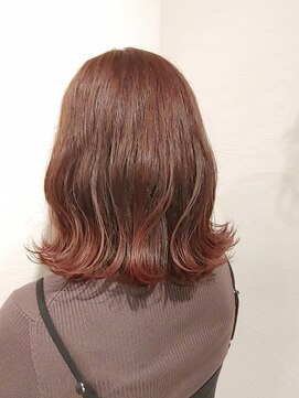 ローグ ヘアー 金町店(Rogue HAIR) ローグ金町(TAKA)大人かわいいピンクブラウン外ハネボブミディ