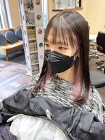 サムブリッジ(SOMEBRIDGE)&nbsp;★インナーカラーピンク シースルーロング【SOMEBRIDGE】