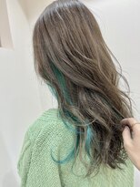 シュガー(Sugar) オリーブベージュ/グリーンのピアスカラー/オリーブグリーン