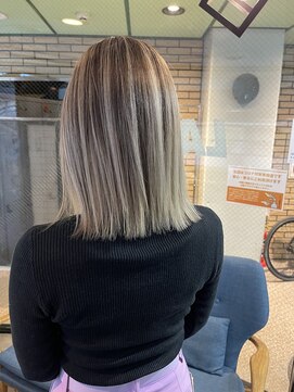 ラフ(LAFF) #黒髪#ボブルフ#ネビージュ#小顔#ワンレン