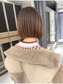 【坂本拓麻】ぱっつんボブ/グラデーションでブラウンベージュ