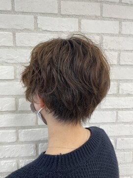 アッシュ 稲田堤店(Ash) 無造作パーマ×ショートボブ