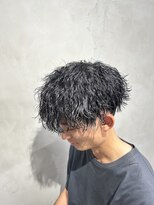 クロー(CROW)&nbsp;波巻パーマ×ショートマッシュ