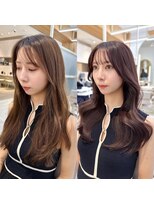 アフロートリノ(AFLOAT Leino)&nbsp;似合わせカットカラー　くびれヘア　韓国ヘア　レイヤーカット