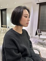 ヨーク(YOKE)&nbsp;YOKE 20代30代40代大人ボブミニボブ前髪なしアッシュブラック