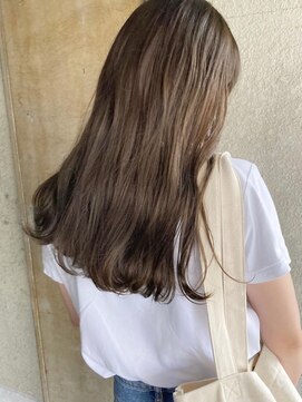 ガーデンヨコハマ(GARDEN YOKOHAMA) ブリーチなしオリーブベージュロング 似合わせカラー イメチェン