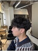 波巻きパーマ　スパイラルパーマ　メンズパーマ