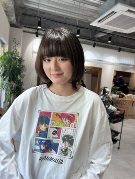 アドア 横浜(ADORE) 【ADORE横浜】ウルフボブ×ぱっつん前髪