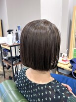 ヘアサロン ナノ(hair salon nano)&nbsp;大人かわいい丸みボブ×白髪ぼかしカラー