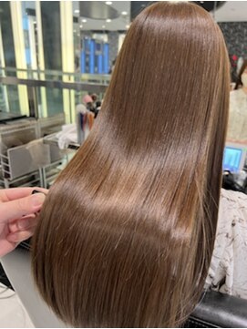 エアー 銀座タワー(AIR) プレミアムケアカラー/髪質改善/ツヤ髪スタイル【榛葉】