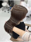 韓国くびれロング レイヤーオルチャン小顔前髪 艶髪 髪質改善
