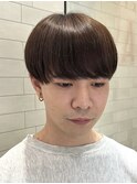 刈り上げ韓国マッシュツーブロックシースルー