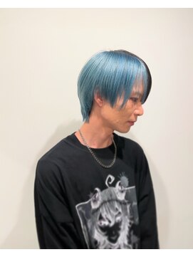 ユニコ(unico) メンズカット/水色/マッシュ