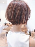 say.重政くびれショートボブ小顔メルティカラー似合わせカット