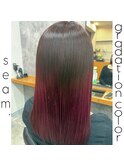 艶色ボルドーグラデーションカラー◎どんな髪質・毛量・年齢もOK