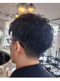 メンズカットパーマ