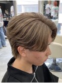 熊本メンズカラー ハイトーンカラー ミルクティー MEN'S HAIR