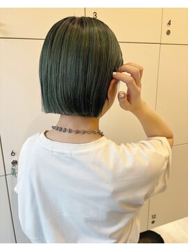 ルクワ(RUQWA) ミニボブ×モスグリーン