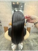 ロングヘアの美髪矯正
