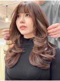 秋冬にオススメ!ブラウンカラー×レイヤーカット