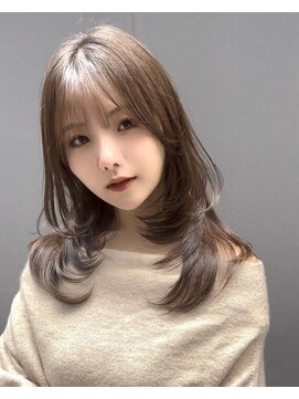 ★10代20代30代美髪グレージュ/ワンカールレイヤー