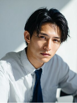 ポート バイ プライマル(port by primal) MEN’S HAIR/サーフカール/刈り上げセンターパート/千葉/千葉駅