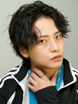 ルーシー 渋谷(LUCEY) センターパートフェザーパーマシャドウパーマメンズパーマ