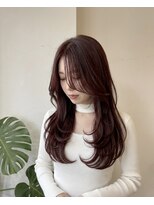 ウェリナ(welina) 髪質改善艶ストレート×ショコラピンクロングレイヤー