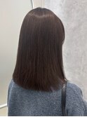 切りっぱなしボブ　質感ストレート　カット　顔まわり　艶髪
