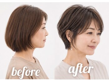 モンド ヘアクリエーション 和田店(monde hair creation)の写真/まずはお気軽に。人気のカット+カラーを特別価格でご提供。カットもカラーも妥協したくない大人女性へ。