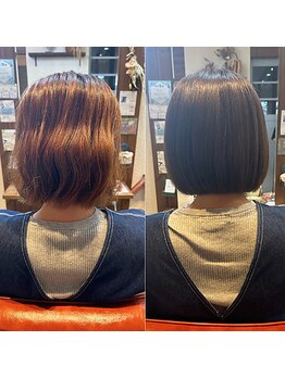 ココリノ ヘアー(cocolino hair)の写真/髪質改善ストレートはクセを伸ばすだけではなくナチュラルな仕上がりとツヤ感を追求！施術するたび美しく…