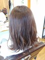アグ ヘアー トラスティ 岸和田店(Agu hair trusty)&nbsp;黒染め履歴有りからのブリーチオンカラーです。
