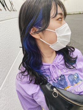 チェレ オレ 新金岡店(Chere ore) チラッと見えるオシャレな:イヤリングカラー×ブルーインナー