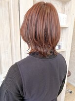 キャアリー(Caary)&nbsp;福山市美容室Caary ベリーピンク くびれレイヤーミディ