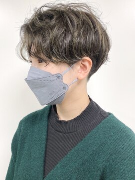 モリオフロムロンドン 原宿本店(morio from London) 【morio原宿】ハンサムショート　ウェーブ　ハイライト