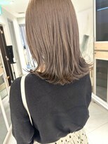 【坂本拓麻】モテ髪大人フェミニンくびれミディ/透明感ベージュ
