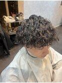 波巻きパーマ