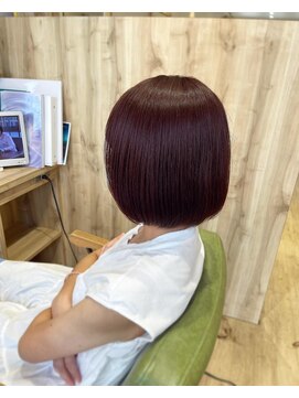 カミケンネクスト(kamiken.next) 艶感ピンクラベンダーしっとり潤い大人ボブ【カミケンネクスト】