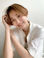 イコル(ikoru)&nbsp;マッシュショートボブグレージュ透明感カラー30代代官山中目黒