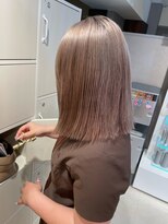 クレビアテン(CreBiA ten_)&nbsp;切りっぱなしミディアム/アッシュピンクベージュ