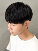 黒髪マッシュナチュラルマッシュメンズヘア韓国ツーブロック